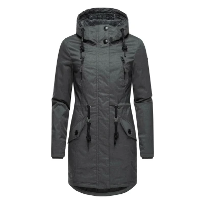 Abbildung von Ragwear Elsie Melange Parka, Damen, Größe: XS, Black