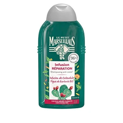 Abbildung von Le Petit Marseillais Shampoo Infusion Reparatur, brüchiges Haar, Bio Calendula &amp; Kaktusfeige, 250 ml