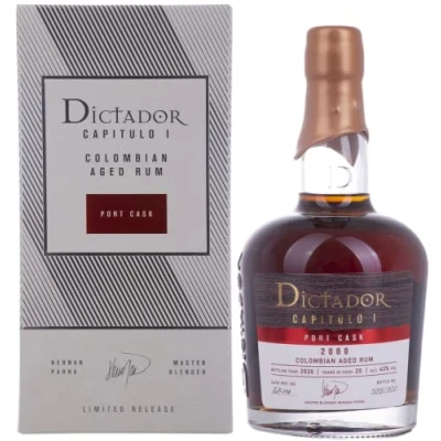 Abbildung von Dictador CAPITULO I 20 Years Old Port Cask Colombian Aged Rum 2000 43% Vol. 0,7l in Geschenkbox