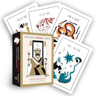 Abbildung von Arcanis Animal Tarot: A 78 Card Deck and Guidebook