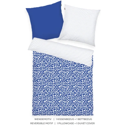 Abbildung von TOM TAILOR HOME Bettwäsche &quot;ORGANIC LEAVES in Gr. 135x200cm, 155x220cm oder 200x220cm&quot;, new bedroom, mit farbigem Markenreißverschluss