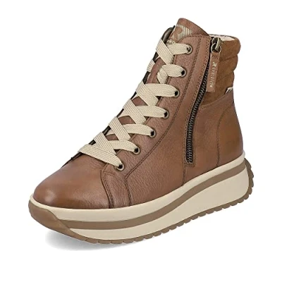Abbildung von Rieker Evolution Damen Schnürstiefeletten W0962, Frauen Stiefeletten,lose Einlage,uebergangsschuhe,uebergangsstiefel,tex,braun (24),42 EU / 8 UK