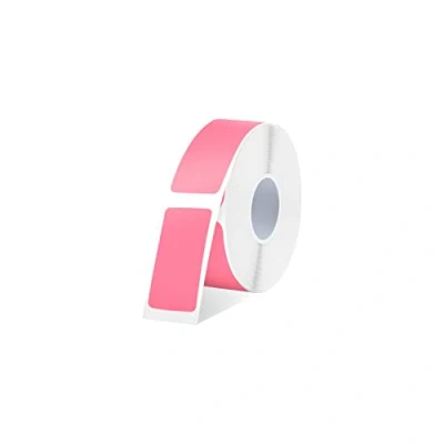 Abbildung von SUPVAN E10/16 Etikettenband Thermo Mehrzweck Etiketten für Heim, Schule, Büro, 14 mm x 30 mm, 220 Etiketten/Rolle(rosa)