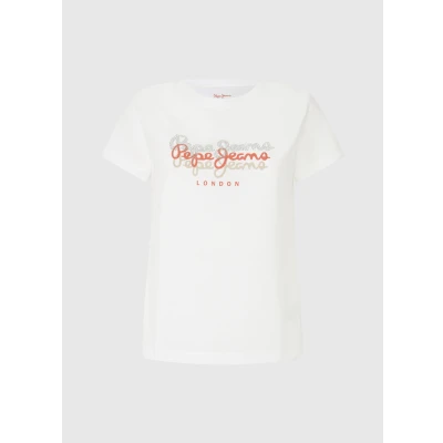 Abbildung von Pepe Jeans Galey Tshirt print, Damen, Größe: XL, White