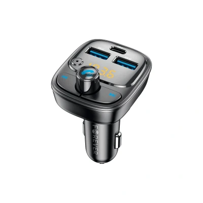 Abbildung von FM Sender Bluetooth 2 x USB A 1 C PD 30W Zigarettenanzünder TR 370 schwarz