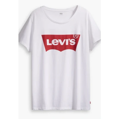 Abbildung von Levi&#039;s Plus Perfect TEE Tshirt print, Damen, Größe: 50/52, batwing white