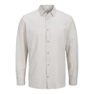 Abbildung von Jack &amp; Jones Comfort FIT Hemd, Herren, Größe: Large, Oxford tan