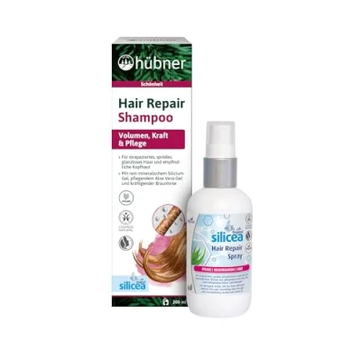 Abbildung von Hübner Silicea Hair Repair Duo Shampoo &amp; Spray Set Für strapaziertes Haar Mit Biotin Silicium