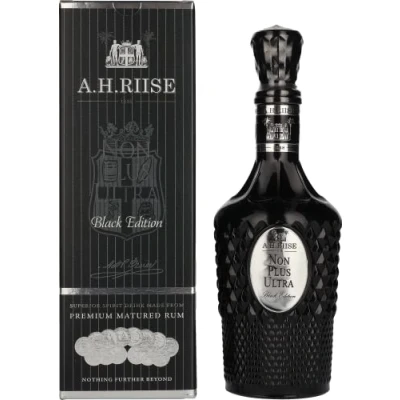 Abbildung von A.H. Riise NON PLUS ULTRA Black Edition Rum Old 42% Vol. 0,7l in Geschenkbox