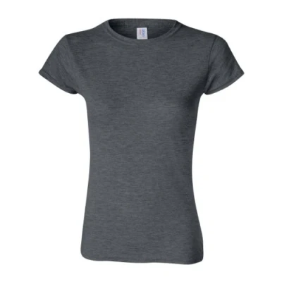 Abbildung von Gildan Damen Softstyle Cotton, Style G64000l, Multipack T Shirt, Dark Heather (2er Pack), Klein