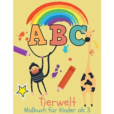 Abbildung von ABC Tierwelt Malbuch für Kinder ab 3: Das der Tiere zum Lernen, Malen und Spaß haben