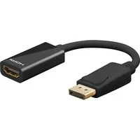Abbildung von Goobay 75270, 0.1 m, DisplayPort, HDMI, Male, Female, Straight