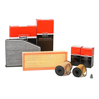 Abbildung von MAPCO 68907 Filter Satz mit Ölablassschraube fünfteilig SKODA: Yeti, Octavia 2 Combi, VOLKSWAGEN: Touran I, Passat B6 Variant, SEAT: Toledo 3