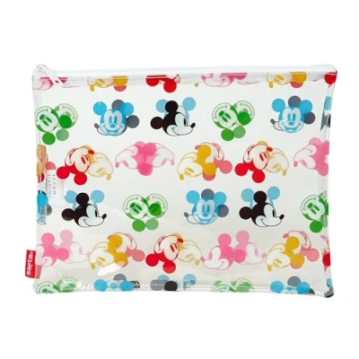 Abbildung von Safta Mickey Mouse Beach Damen Tasche, Sommertasche, bequem und vielseitig, Qualität Widerstandsfähigkeit, 30 x 23 cm, Mehrfarbig/Transparent, Estándar, Casual