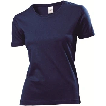 Abbildung von Stedman Classic Women T shirt Marine Baumwolle Small Damen