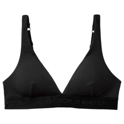 Abbildung von United Colors of Benetton Stretch Tshirt BH, Damen, Größe: Large, Black