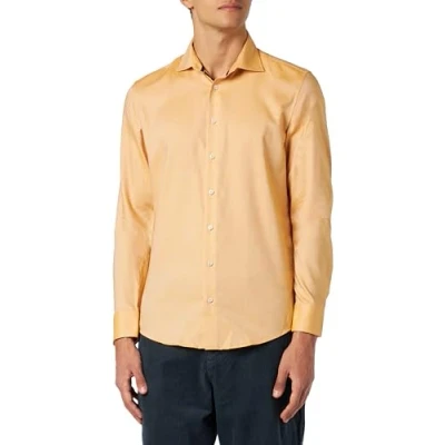 Abbildung von Seidensticker Herren Slim Fit Langarm Hemd, Gelb, 38 EU
