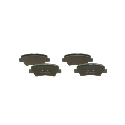 Abbildung von BOSCH 0 986 494 557 Bremsbelagsatz Low Metallic mit akustischer Verschleißwarnung Anti Quietsch Blech, Montageanleitung HYUNDAI: Veloster