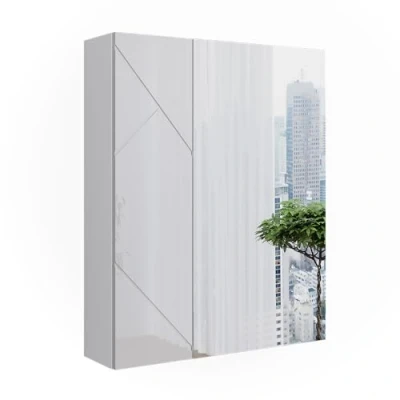 Abbildung von Vicco Badspiegelschrank Irma, Weiß Hochglanz, 60 x 75 cm