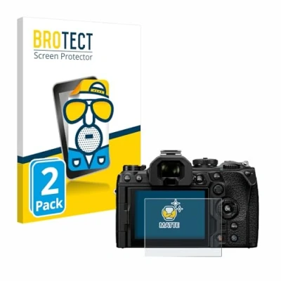 Abbildung von BROTECT Entspiegelungs Schutzfolie für Olympus OM System 1 Mark II (2 Stück) Matte Displayschutz Folie, Anti Reflex, Fingerprint