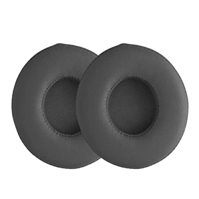 Abbildung von kwmobile 2X Ohrpolster kompatibel mit Beats Solo 2 Wireless/Solo 3 Wireless Polster Kopfhörer aus Kunstleder für Over Ear Headphones