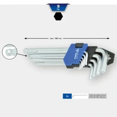 Abbildung von KS TOOLS BT045009 Winkelschraubendrehersatz 9