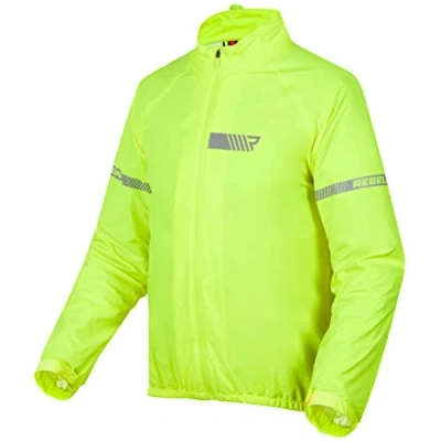 Abbildung von REBELHORN Ocean Motorrad Regenjacke Laminierte Membran Reflektierende Elemente Winddicht Atmungsaktiv Wasserdicht