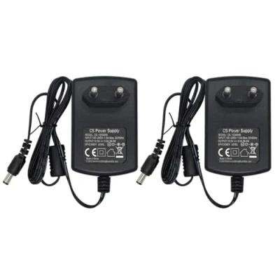 Abbildung von Security 01 2er Pack AC zu DC 12V 3A Netzteil Adapter, Stecker 5,5mm x 2,1mm für CCTV Kamera DVR LED String Licht