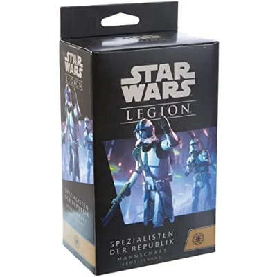 Abbildung von Atomic Mass Games, Star Wars: Legion Spezialisten der Republik, Erweiterung, Tabletop, 2 Spieler, Ab 14+ Jahren, 120 180 Minuten, Deutsch