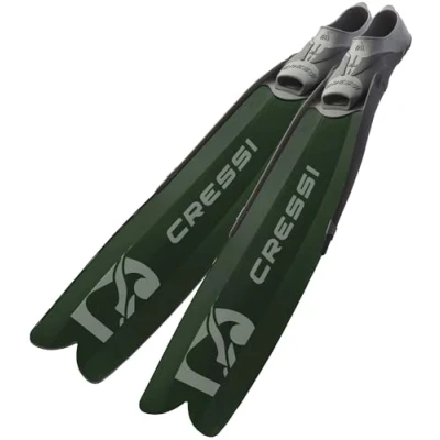 Abbildung von CRESSI Gara Modular Boost Fins Green Lange Flossen Ideal für fortgeschrittene Apnoe und Speerfischen, Grün/Schwarz, 36/37, Unisex Erwachsene