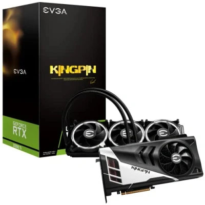 Abbildung von EVGA GeForce RTX 3090 Ti KNGPN HYBRID GAMING, 24G P5 4998 KR, 24GB GDDR6X, iCX3, Cooler, OLED Display, Backplate, Free eLeash