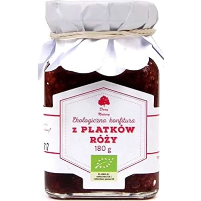 Abbildung von Marmelade aus Rosenblättern BIO 180 g DARY NATURY
