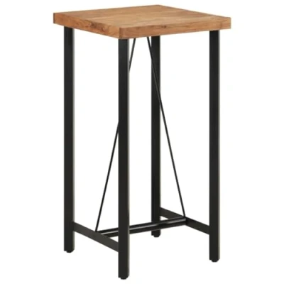 Abbildung von vidaXL Esstisch Bartisch 55x55x107 cm Massivholz Akazie und Eisen (1 St)