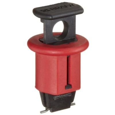 Abbildung von Brady 90844 Miniatur Leitungsschutzschalter Verriegelungssysteme, 24,13 mm x 41,7 24,10 13,72 mm, POS, Rot