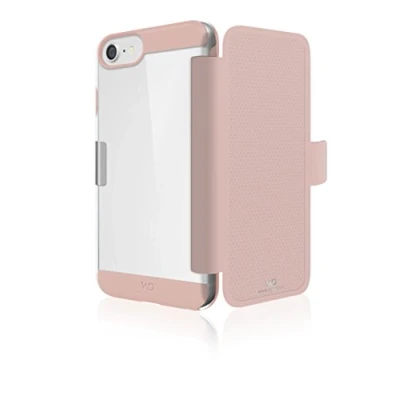Abbildung von WHITE DIAMONDS Innocence Business Folio Hülle für Apple iPhone 6/6S/7/8/SE (2020) I Magnetverschluss, Rundumschutz (Rose Gold)
