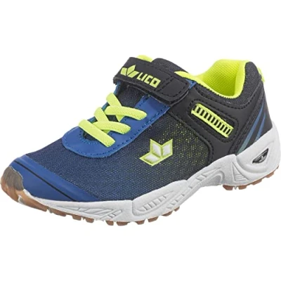 Abbildung von LICO Barney Sneaker low für Kinder, Größe: 26, Blau/schwarz/lemon Schuhe
