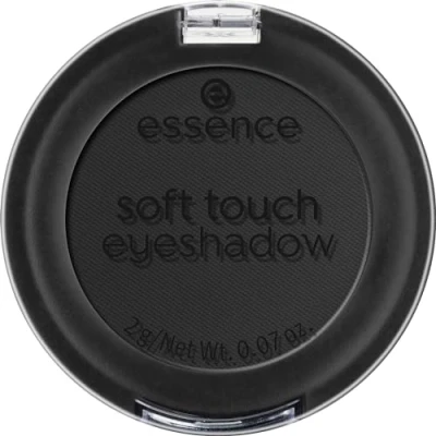 Abbildung von essence cosmetics soft touch eyeshadow,Lidschatten,Nr. 06 Pitch Black,schwarz,sofortiges Ergebnis,langanhaltend,Vitaminen,farbintensiv,vegan,Mikroplastik Partikel frei,Nanopartikel frei (2g)