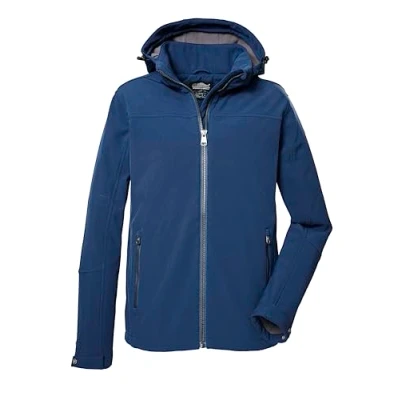 Abbildung von Killtec Herren Softshelljacke mit abzippbarer Kapuze wasserabweisend, Winddicht 00811 dunkelblau S