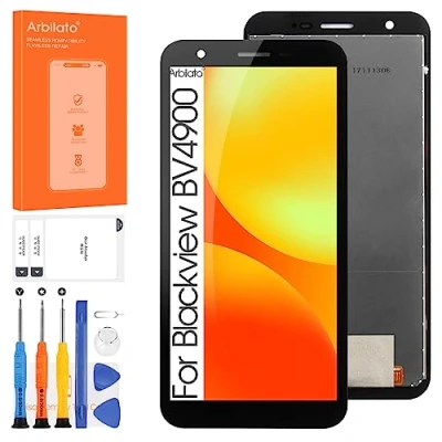 Abbildung von Bildschirm für Blackview BV4900 Ersatz Pro LCD BV4900S, BV5100 Touch Display Digitizer Montage Reparaturteile (schwarz)