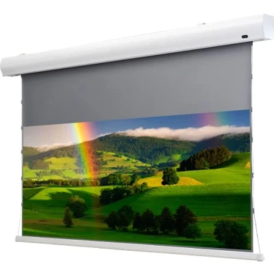 Abbildung von celexon HomeCinema Motorleinwand Tension 177 x 99 cm, 80 Dynamic Slate ALR
