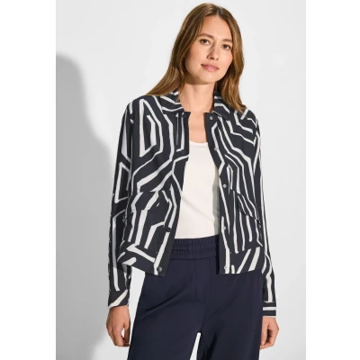 Abbildung von Cecil MIT Print Leichte Jacke, Damen, Größe: Large, Blau