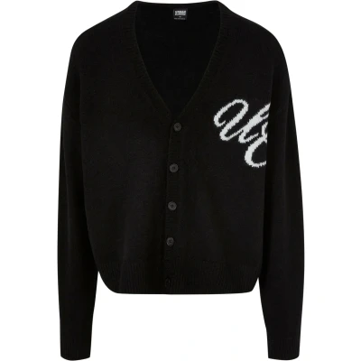 Abbildung von Urban Classics Initials Strickjacke, Herren, Größe: 5XL, Black