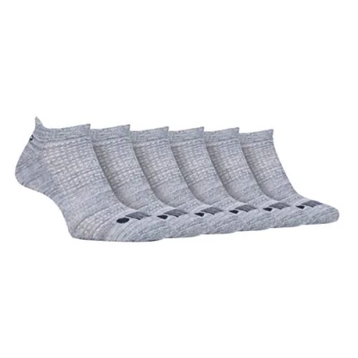 Abbildung von Jeep 6er Pack Herren Kurz Laufsocken mit Gelpolstert Quarter Sportsocken Sneakersocken Knöchelsocken Frotteesohle (39 45, Grau/Hellgrau)