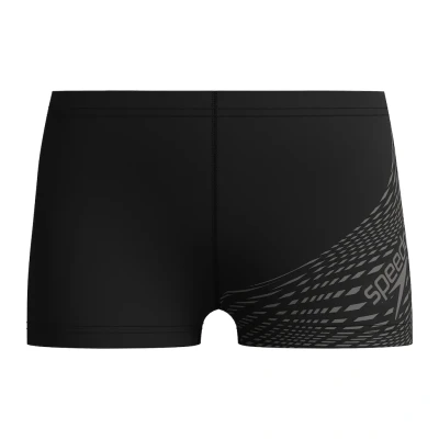 Abbildung von Speedo Medley Logo Aquashort für Jungen, Black/Usa Charcoal, 13 Years 14