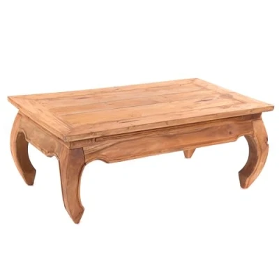 Abbildung von Design OPIUMTISCH East 100x60x41cm (BxTxH), Mahagoni Recyclingholz Beistelltisch, Couchtisch aus Vollholz Farbe: 08 honigfarben gewachst