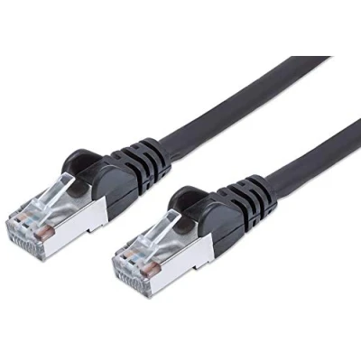 Abbildung von PremiumCord Netzwerkkabel, Ethernet, LAN &amp; Patch Kabel CAT6a, 10Gbit/s, S/FTP PIMF Schirmung, AWG 26/7, 100% Cu, schnell flexibel und robust RJ45 kabel, schwarz, 5m