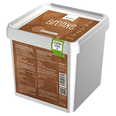 Abbildung von Xucker Bronxe Erythrit Rohrzucker Alternative kalorienfreier brauner Zucker Ersatz als vegane &amp; zahnfreundliche I ohne Stevia zuckerfreie Süße (4,5kg Box)