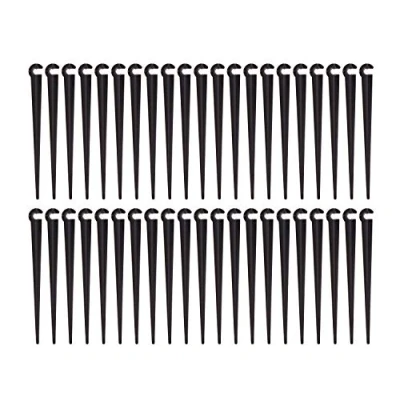 Abbildung von UCLEVER Micro Drip Rohrhalter Stützhalter Leitungshalter Gartenschlauch Erdanker Befestigungsanker für Gartenbewässerung, 100 Stück