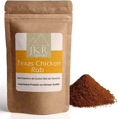 Abbildung von JKR Spices Texas Chicken Rub BBQ Spice Gewürzmischung Trockenmarinade zum Grillen für Geflügel, Hähnchenkeule, Wings, Pulled natürliche Zutaten, Premium Qualität (1000)