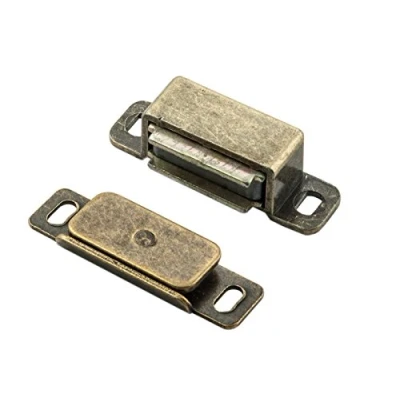 Abbildung von Carlisle Brass FTD840FB Fingertip Superior Steel Magnetverschluss, 6 kg Zugkraft, Florentine Bronze, 46 x 15 14 mm